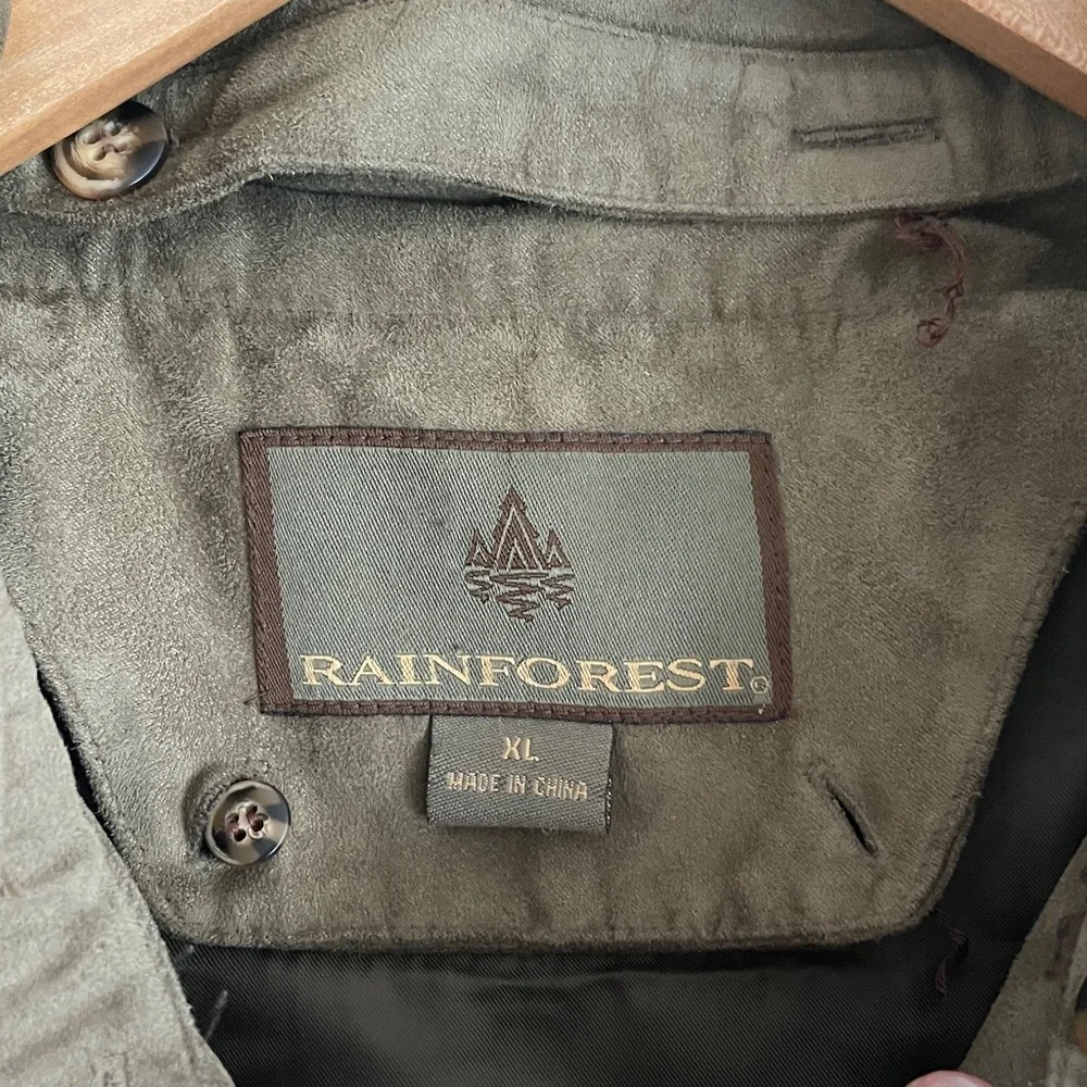 Rainforest Men’s Suede Leather Barn‎ Coat Size XL